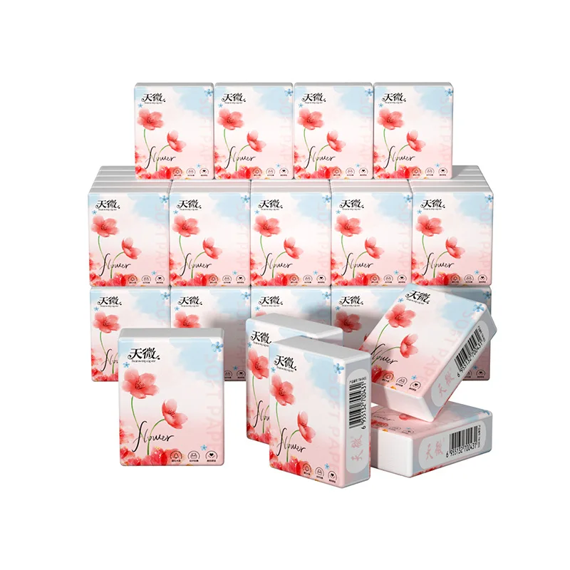 100 packs of handkerchiefsSkin-friendly and soft facial tissuesAffordable and convenient travel packsLarge size tissue paper