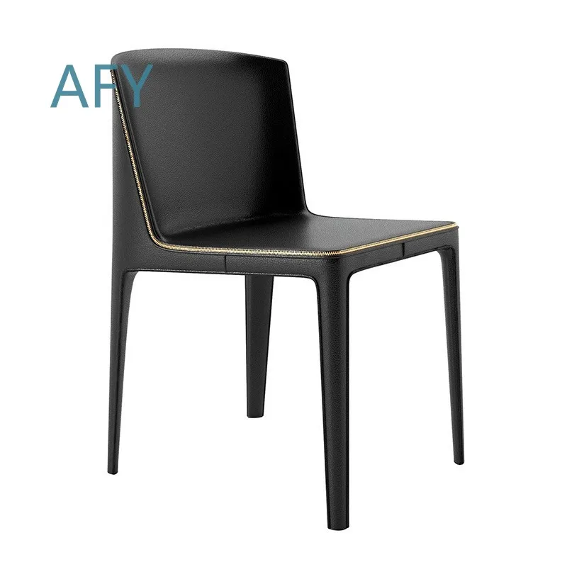 Modern Italian Minimalist Dining Chair for Home High-End Private Residence Designer Showroom Sales Office Use Meeting Chair
