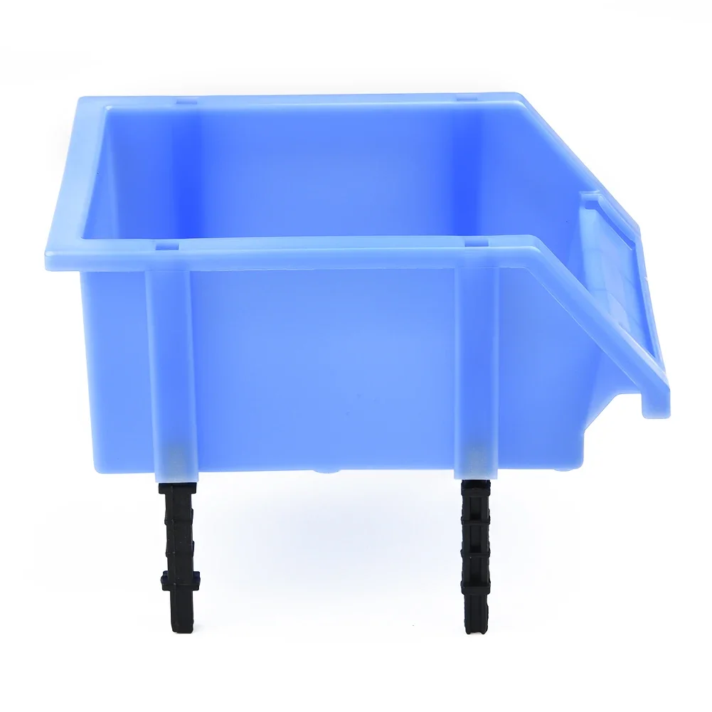 Oblique Plastic Box Tool Storage Box 1​80*120*80mm Screw Parts Hardware Random Color Classification Case Workshop Goods Shelves