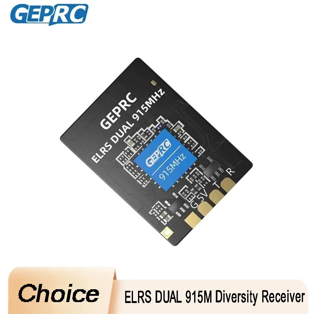 

GEPRC ELRS Dual 915M Diversity Receiver — модуль ExpressLRS 915 МГц/868 МГц, встроенный WIFI, для радиоуправляемого самолета FPV Дрон дальнего действия,