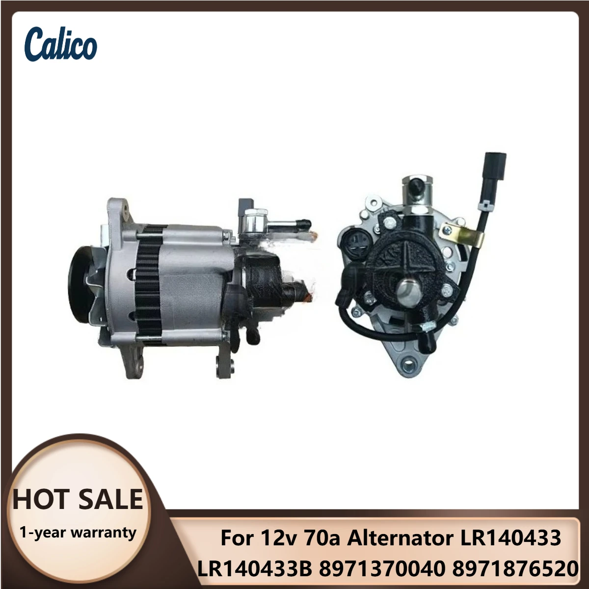 

High Quality Material Selection Suitable for 12v 70a Alternator LR140433 LR140433B 8971370040 8971876520