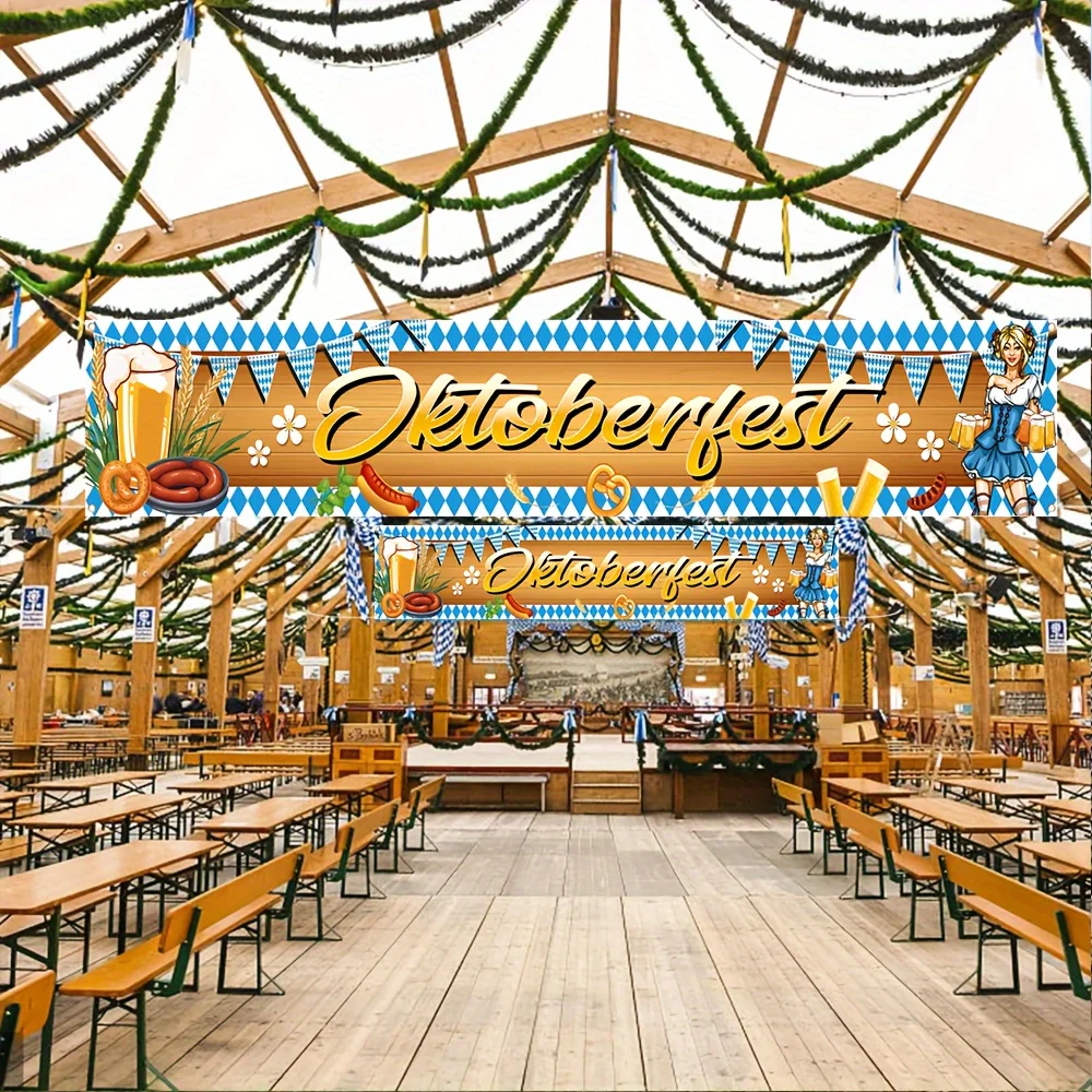 لافتة احتفال مهرجان أكتوبر في ميونيخ، ديكور حفلات ألماني نابض بالحياة، مناسبة لجدران المنزل والمطاعم #5