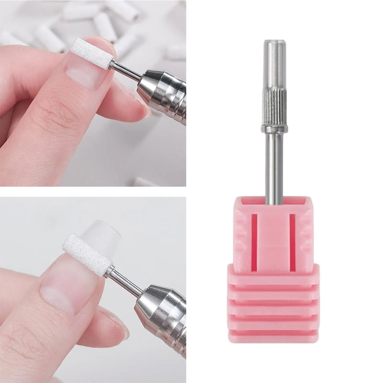 3.3mm Nail Sanding Bands Mandrel Nail Drilling Heads Nail Drilling Mandrel for Electric File Manicure Home Salon Spa Sanders