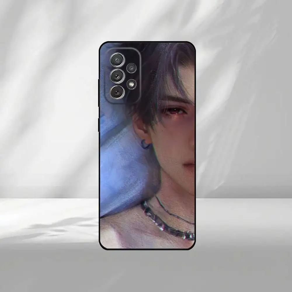 Funda de teléfono L-Love y deepspace para Samsung S25,S24,S21,S22,S23,S30,Ultra,S20,Plus,Fe,Note,10,9,5G, funda negra