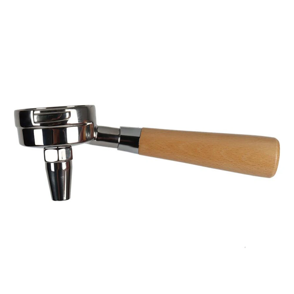 Portafilter de chá com alça de madeira e terno 58mm máquina de café/portafilter de chá/design para saquinho de chá e chá quebrado