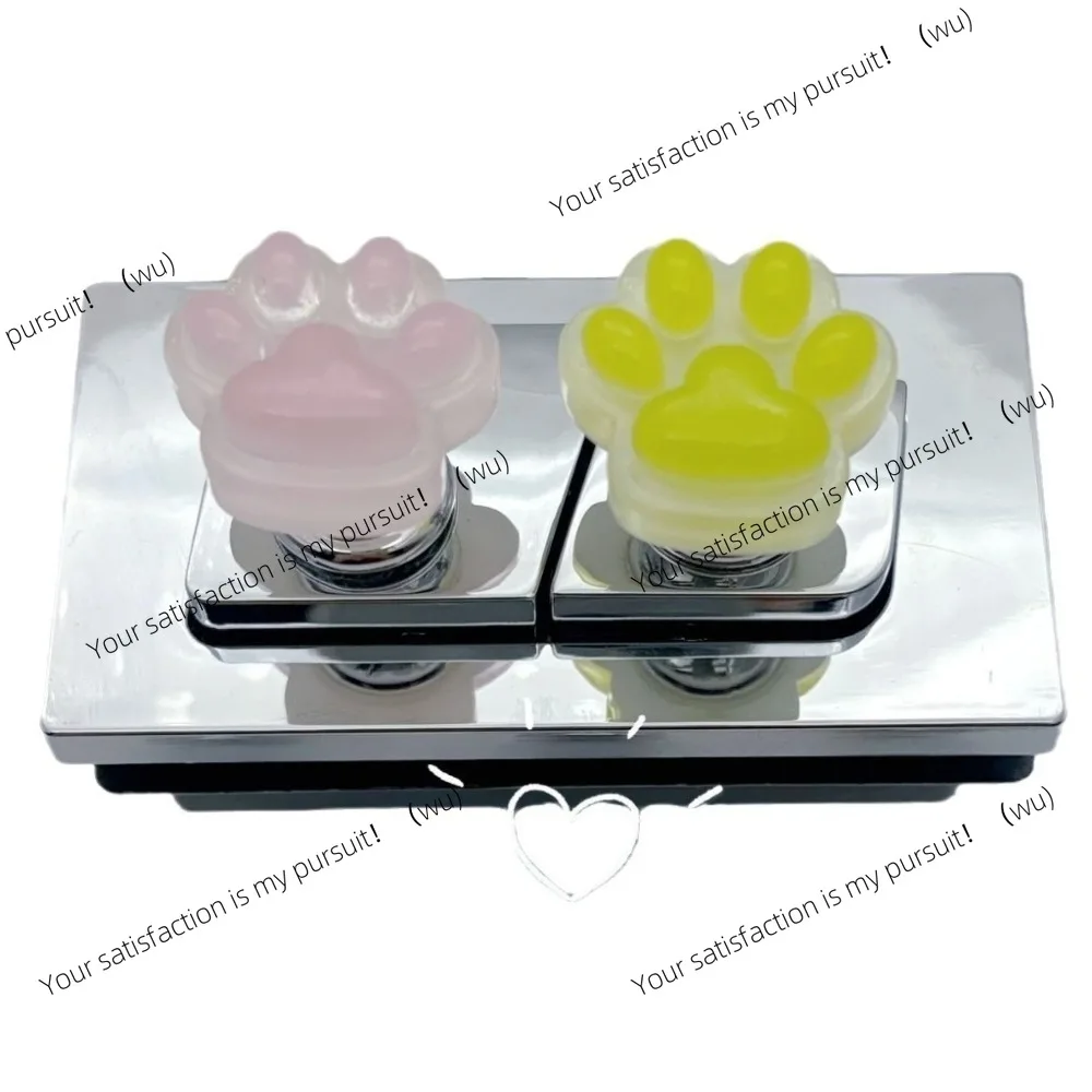 Cute luminous toilet press, cat's paw nail protector