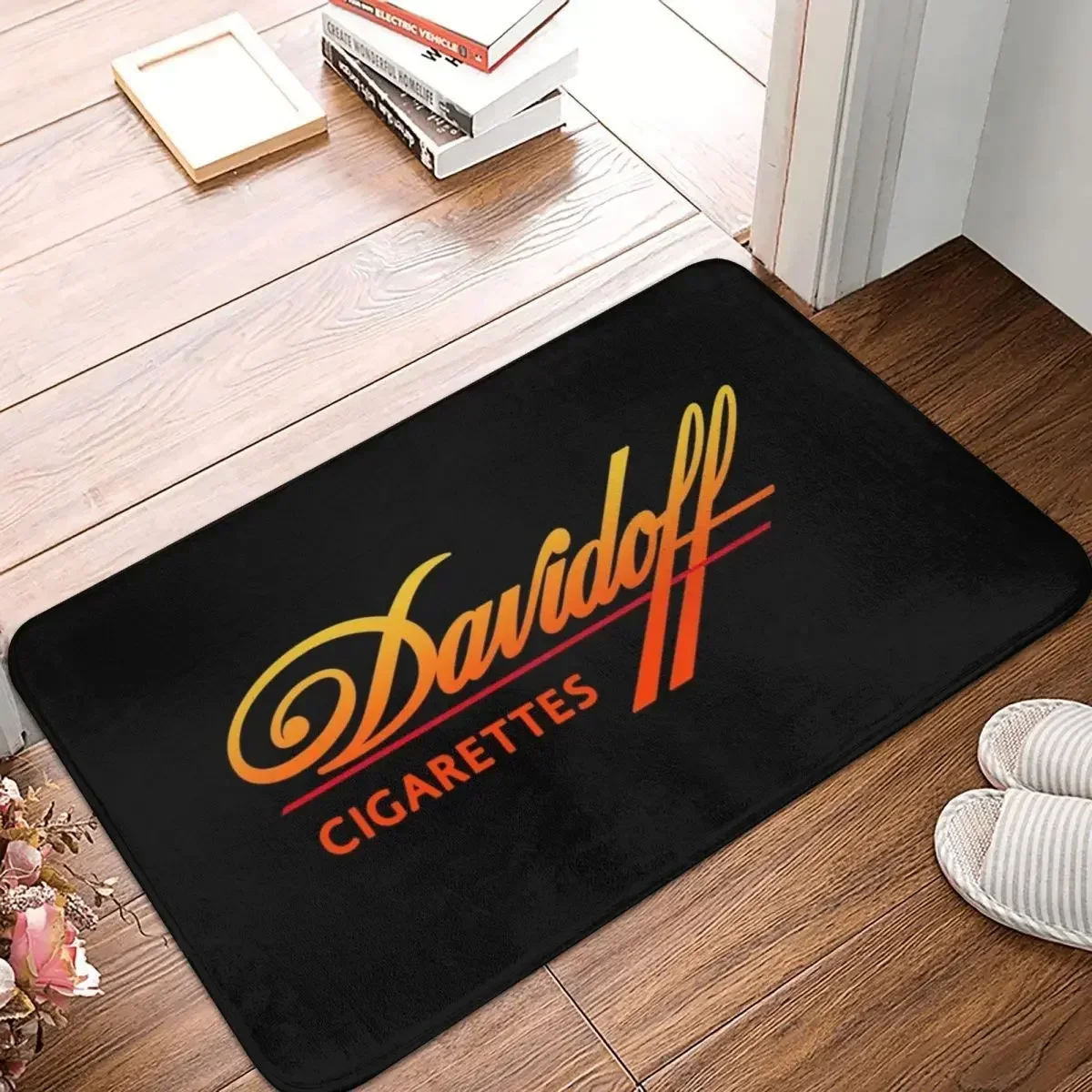 Davidoff Cigar Doormat Polyester Floor Mat Sand Scraping Carpet Kitchen Entrance Home Rugs Mats Balcony Anti-slip Footpad