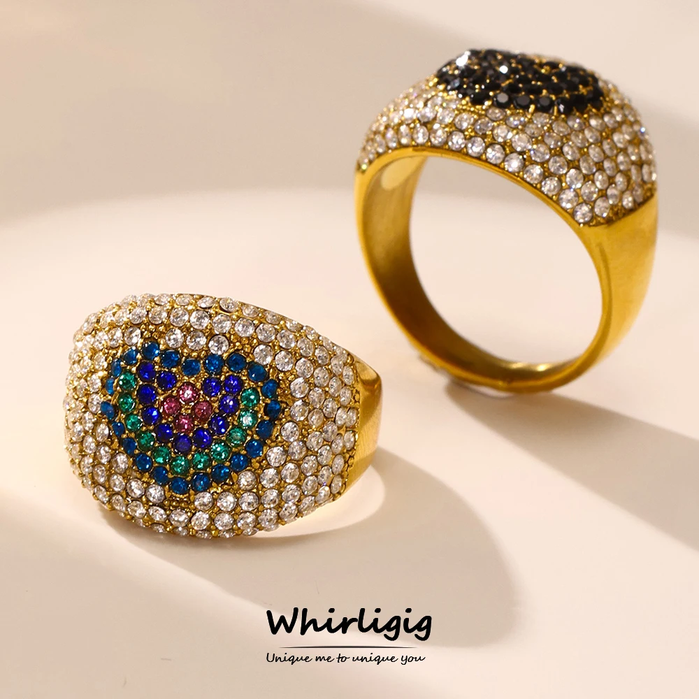 

Кольца с сердечками для женщин из нержавеющей стали с 18-каратным золотым покрытием, водонепроницаемые, в подарок