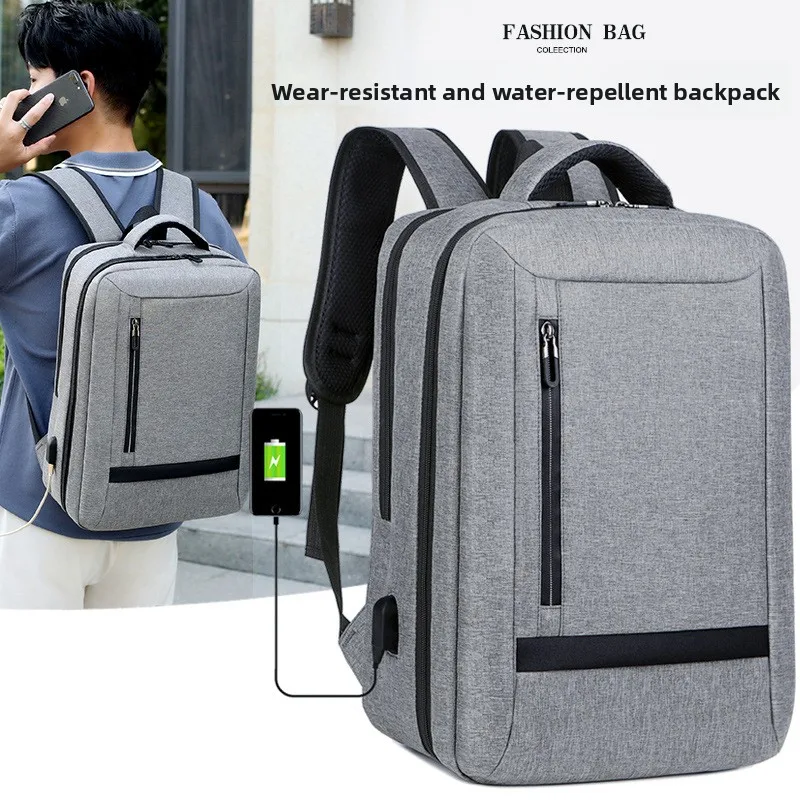 

Europe and the United States new business backpack advanced men's classic laptop bag travel business commuting backpack.
