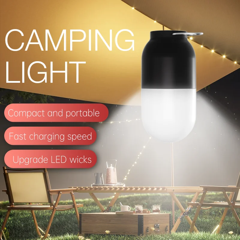 

Portable LED Rechargeable Emergency Camp Tent Light Outdoor Lighting Camping Lights