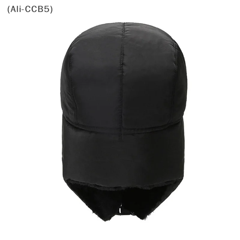 Waterproof Patchwork Lei Feng Hat Winter Keep Warm Ushanka Cycling Face Mask Ear Protection Outdoor Riding Cap Bomber Hats