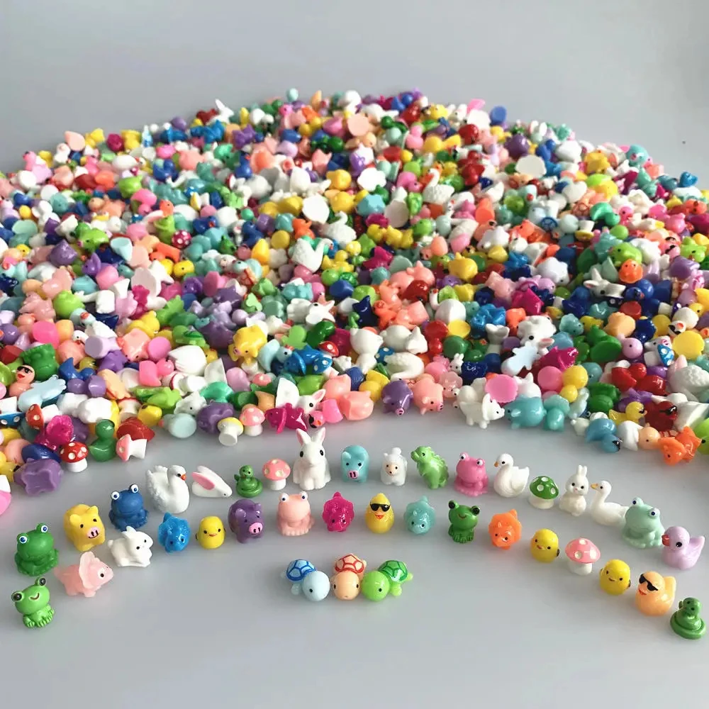 40Pcs Mini Animal Resin Ornaments,Creative Home Tabletop Decor,DIY Craft Embellishment,Party Holiday Xmas Gifts