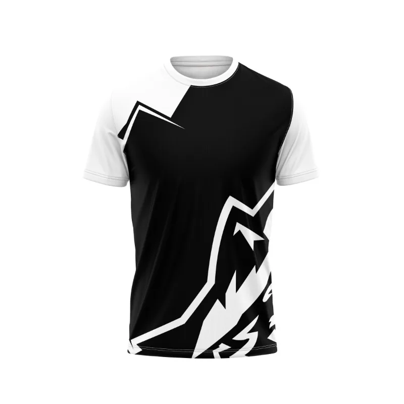 

Летняя мужская быстросохнущая футболка с 3D-принтом, трикотажная футболка с короткими рукавами и полноцветным принтом, подходит для детской спортивной одежды