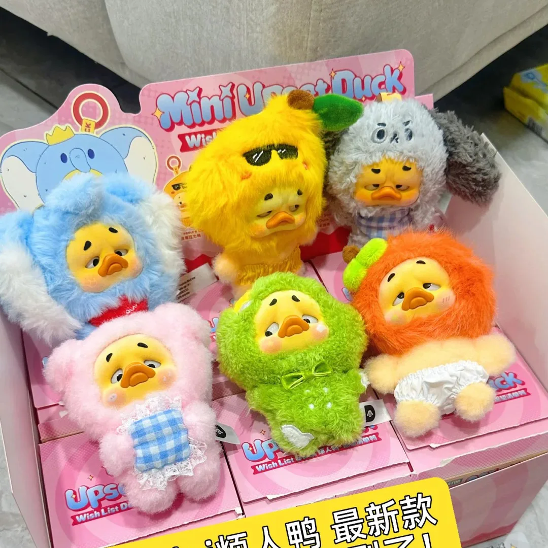 

UpsetDuck Mini Blind Box Wish List Duck Mystery Toys Duckling Dolls Vinyl Model Great Gifts Cute Animals Bag Pendant Collection