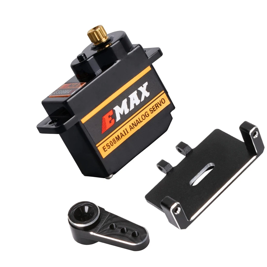 ABME New ES08MAII Steering Servo with Servo Mount and Servo Arm for SCX24 1/24 RC Crawler Car Upgrades Parts Accessories,2