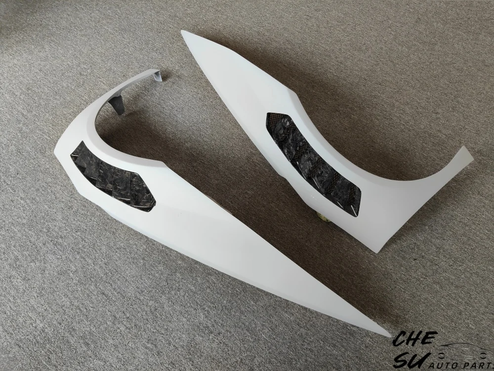 For New Style Car Upgrade Kit for Lamborghini Huracan LP580 LP610 Upgraded Resin Primer+forged Carbon Fiber Fender Body Kit