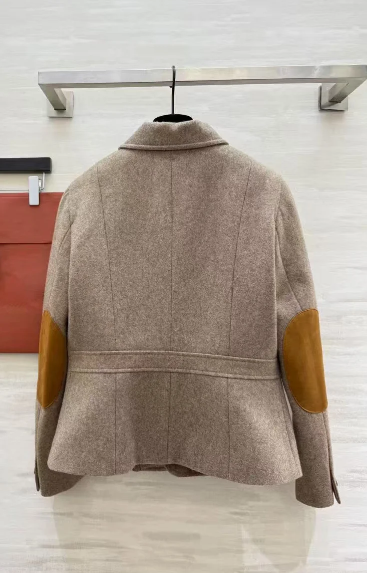 

Winter new exquisite, elegant, refined wool retro fashionable workwear with pocket design, suit jacket, women's clothing