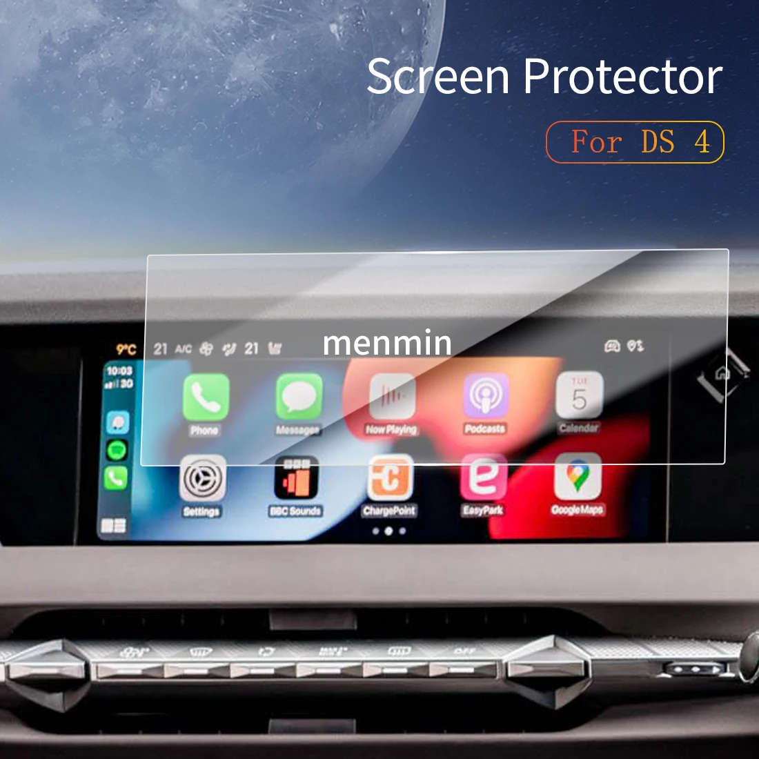 

Автомобильные наклейки Dash Carplay, зеркало, защитная пленка для экрана, дисплей, закаленное стекло, защитный автомобиль для 24 DS4