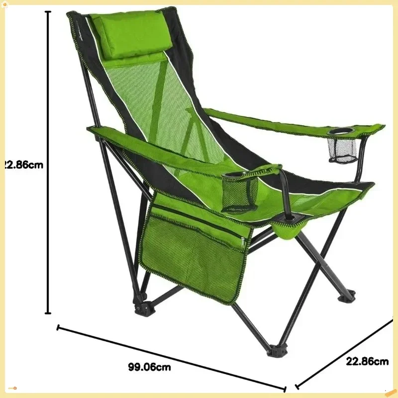 كرسي تخييم قابل للطي - حامل أكواب مدمج، منظم جانبي |   لعشاق/معسكر في الهواء الطلق |   التخييم/المشي لمسافات طويلة/النزهات
