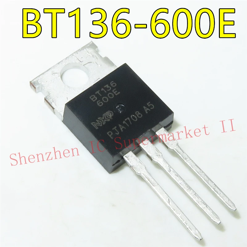 1pcs/lot BT136-600E BT136 BT136-600 TO-220 600V 4A In Stock