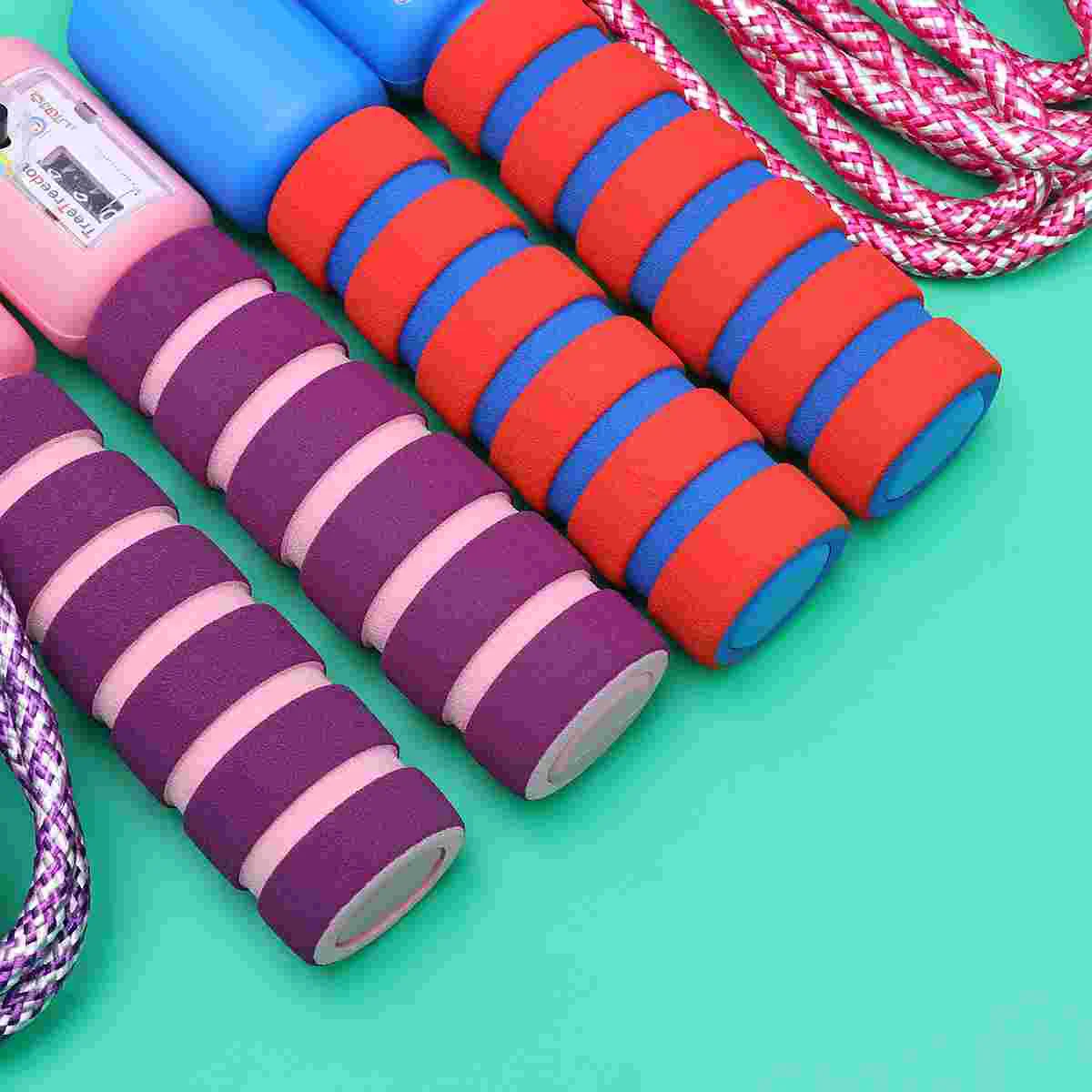 2 Pcs Red and Blue Jump Rope Eletronic Electronic Purple Pink Skipping for Game Counting Automatic