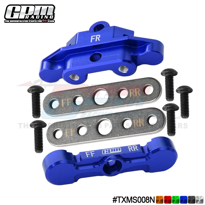 

GPM 7075Alu F Tie Bar Mounts & Suspension Pin Retainers For TRAXXAS 1/10 Maxx，1/8 Maxx Slash