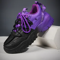New Fashion Colorful Mens Platform Sneakers Comfortable Light Casual Sneakers Men Chunky Shoes Streetwear Designer Trainers Men