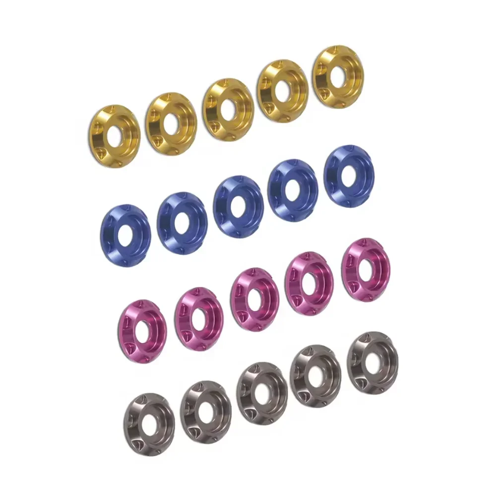 FlyFishRC M3 เครื่องซักผ้าอลูมิเนียมใช้งานร่วมกับสกรูหัวปุ่มสําหรับ FPV RC Drone กรอบชุดเรือรถชุดเครื่องมือ