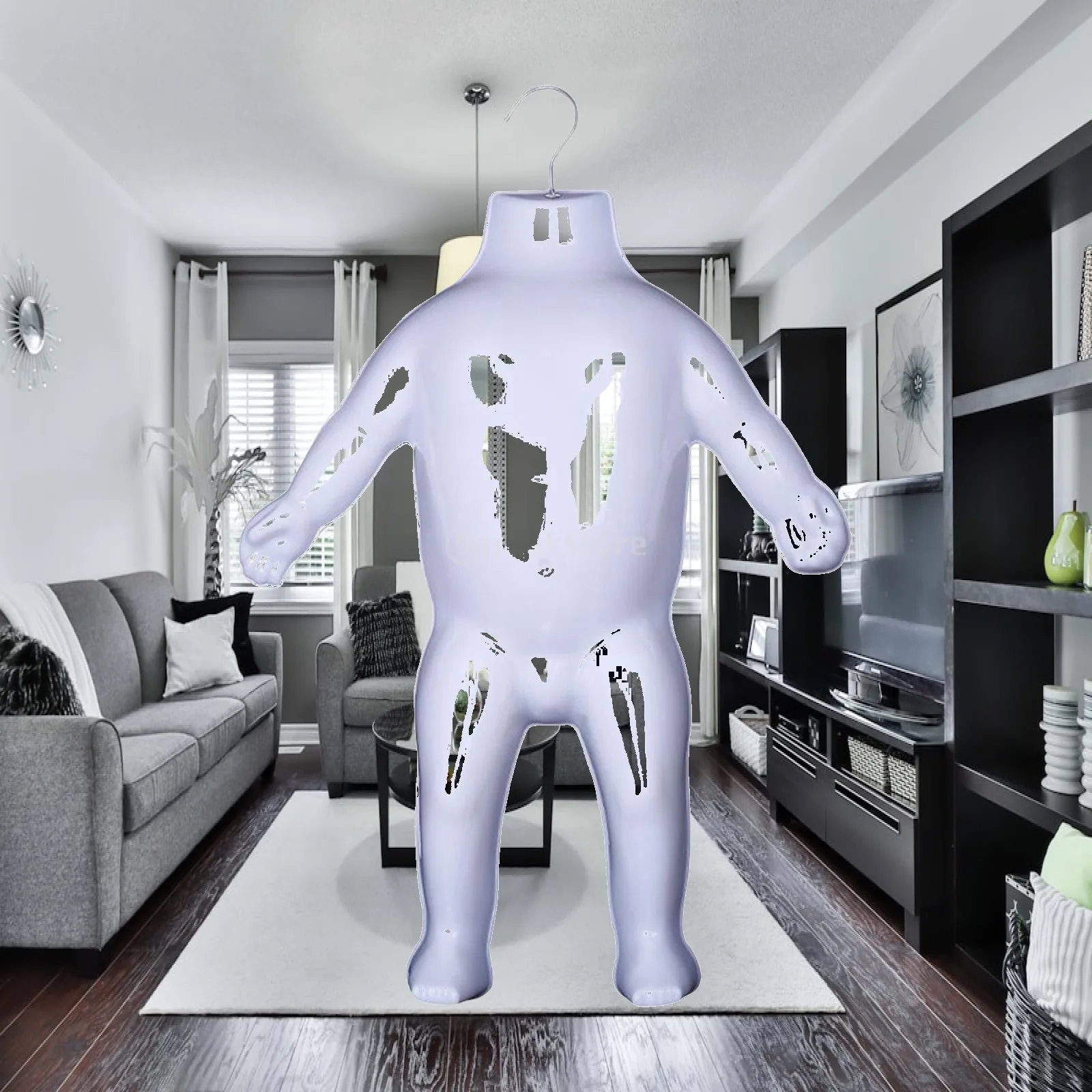 Kid Mannequin Form for Clothing Display Store Hanging Body with Arms Legs PP Simulation