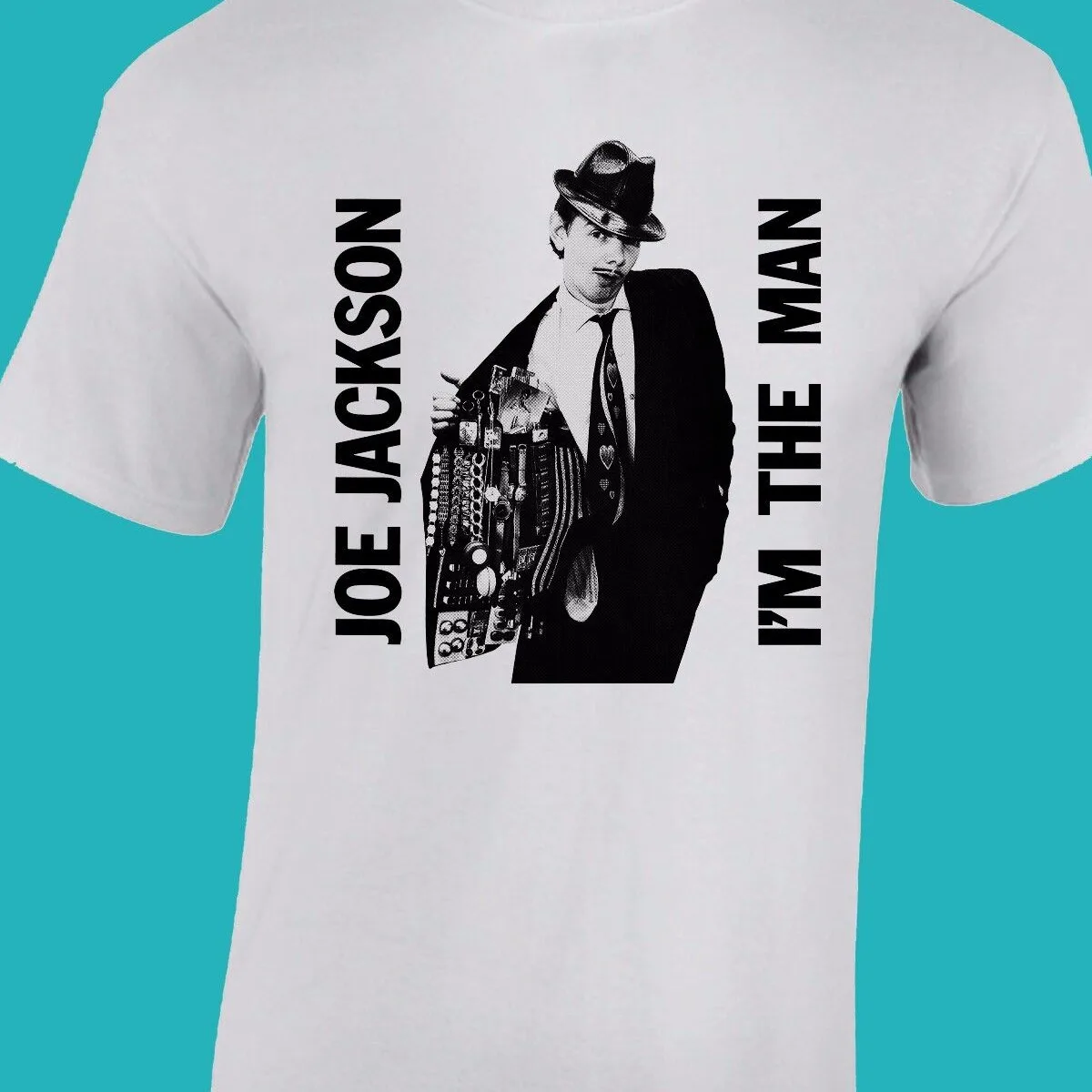 JOE JACKSON I'm the Man white T shirt short sleeve All sizes JJ4156