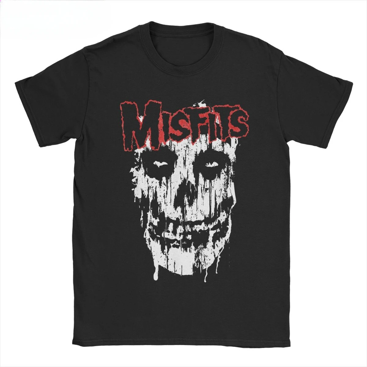 Men Women Misfits Skull T Shirts Horror Halloween Cotton Clothes Vintage Short Sleeve Crew Neck Tee Shirt Gift Idea T-Shirt