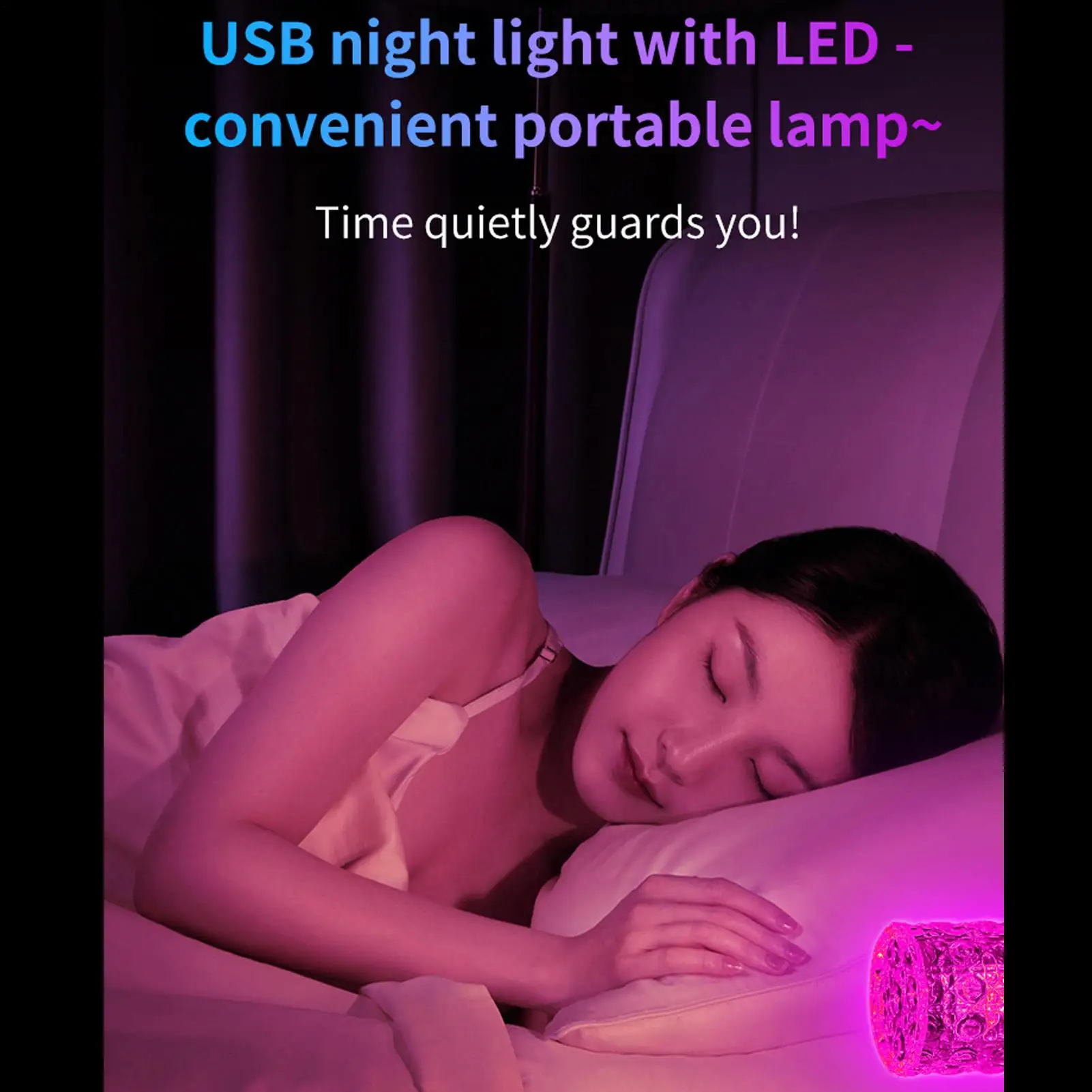 

Car Ambient Lighting 8-Color Small USB Powered Lamp LED Car Interior Ambient Light For Automotive Truck SUV RV Vehicle Driving
