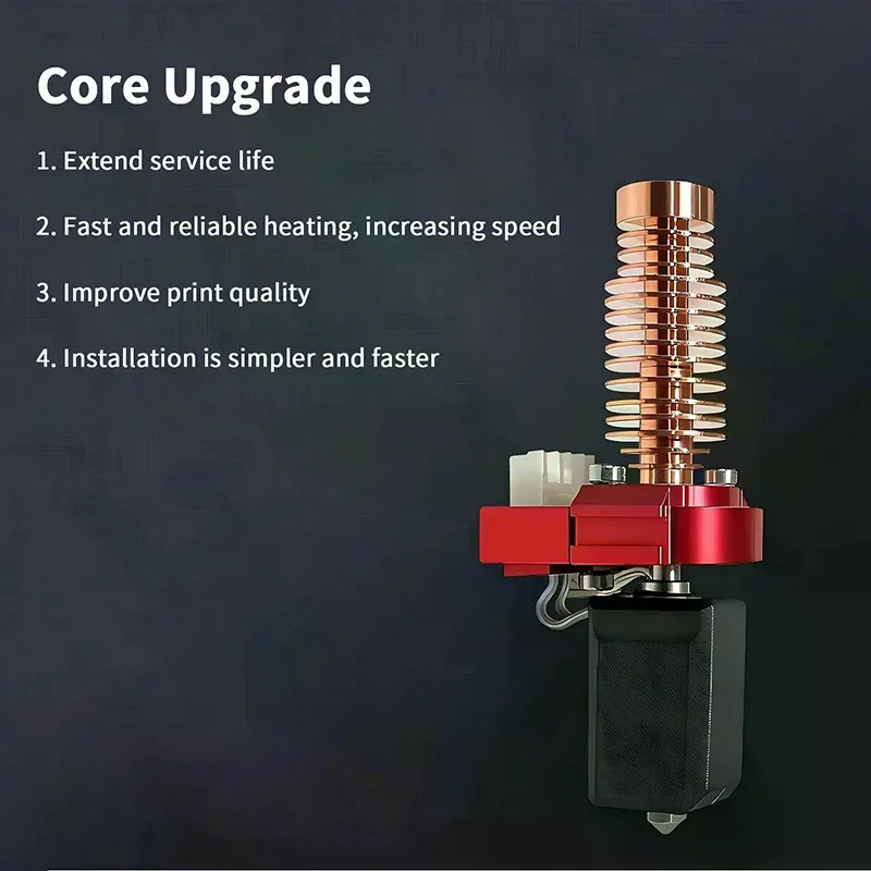 For Flashforge Adventurer 5M/5M Pro Nozzle Kit Upgrade Hotend Pinting Head Quick-Detachable Nozzle Hard Steel Brass Nozzle Kit