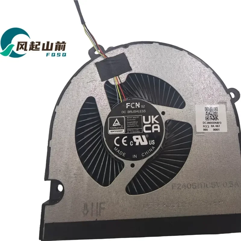 CPU Cooling Fan for Gigabyte A5 K1 DFS5K22815673S EP FNNH 6-31-NH55S-RA1 Laptop Heatsink Cooler Replacement Part