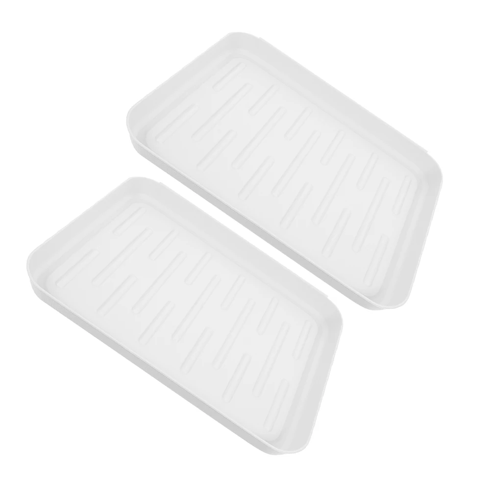 

2pcs Car Boot Tray Plastic Sturdy Antislip Waterproof Slippers Storage Rack Shoe Storage Mat Trays Entrance Small Organizer