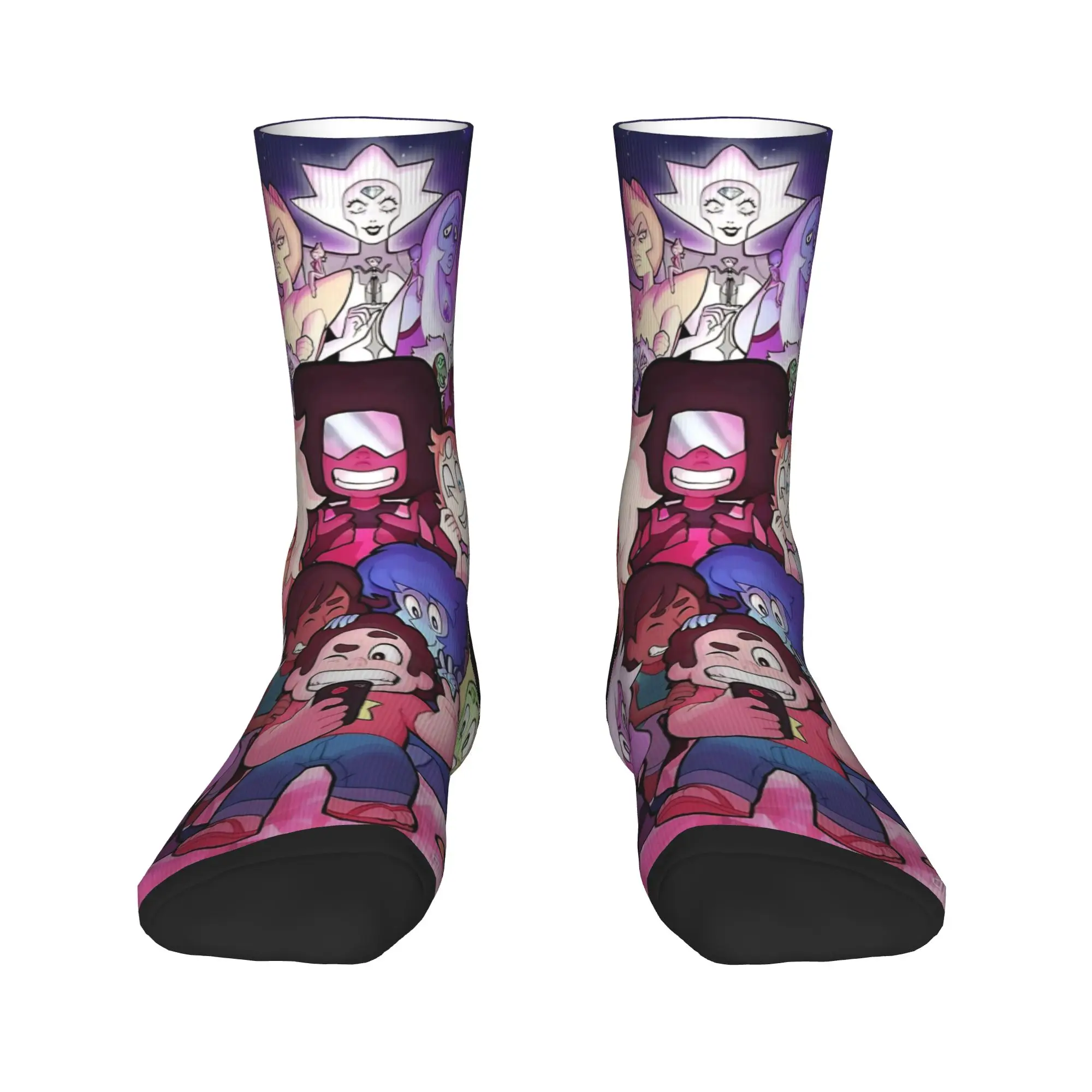 Crystal Gems Steven Universe  Stockings  Design Casual Socks Autumn Anti Bacterial Socks Men Skateboard Warm Soft Socks