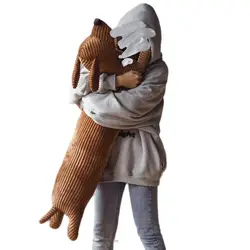 Mignon Bureau Long Teckel Jouets En Peluche Animal de Bande Dessinée En Peluche Husky/Renard/Shiba Inu Poupée Oreiller Canapé Coussin Filles Cadeaux