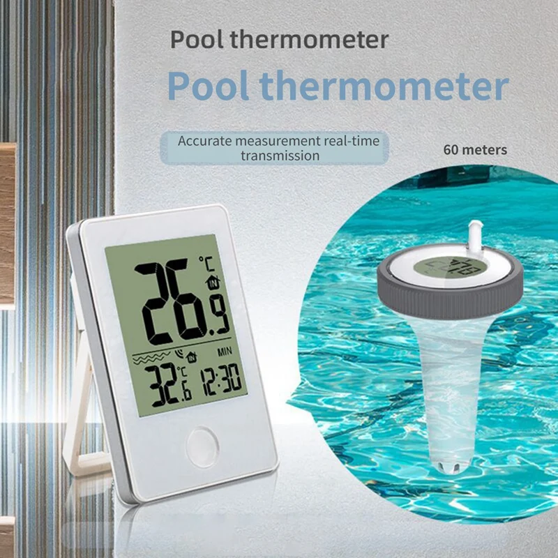 Water Temperature Test Meter Indoor Outdoor Floating Pool Thermometer For Swimming Pool Fish Pond