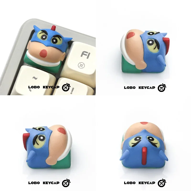 Kawaii Crayon Shin-chan personalizzato Keycap Cartoon Animation Cute Shin-chan Action Kamen tastiera meccanica Keycap