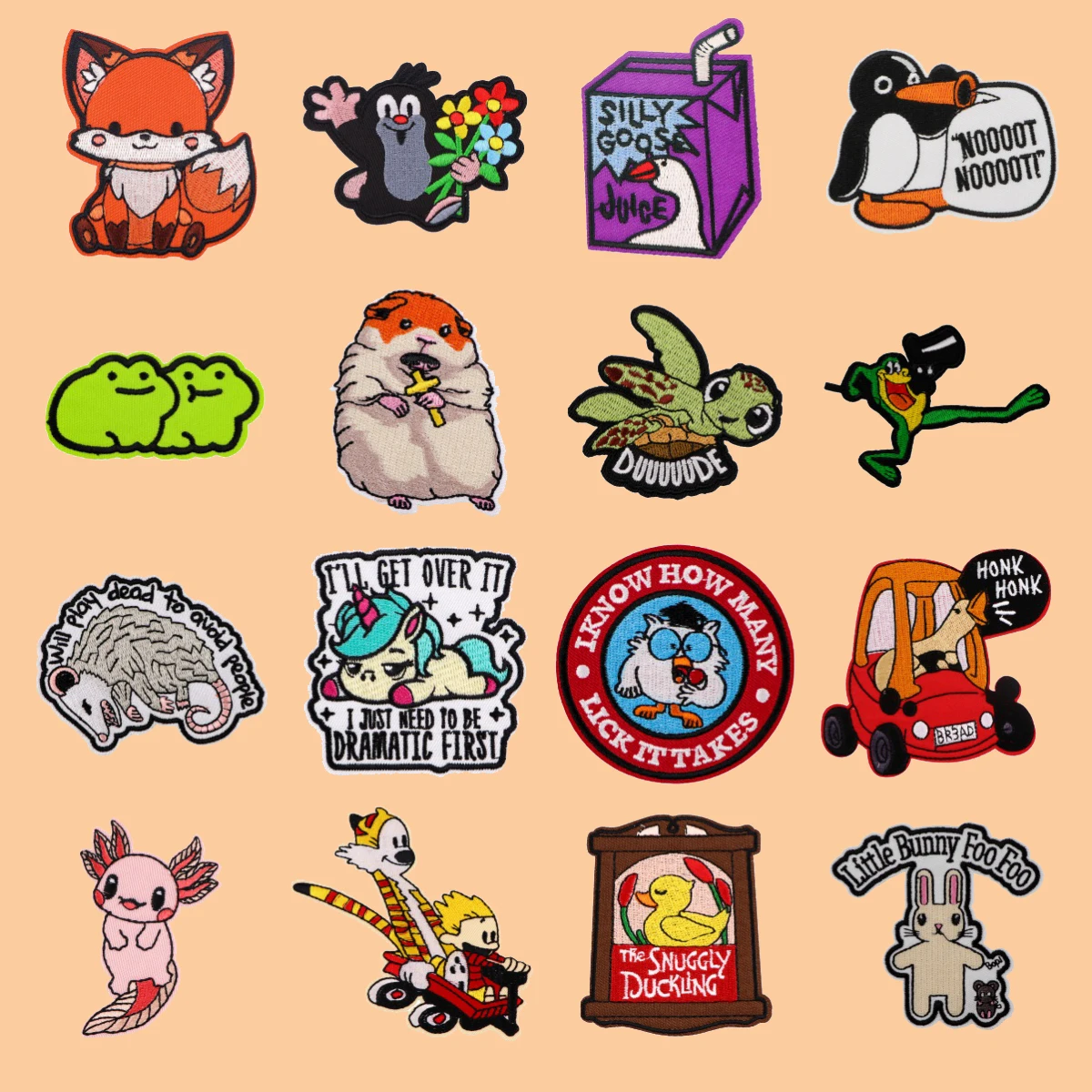 

Frog Quotes Embroidery Patch Funny Animal Iron On Patches For Clothing Thermoadhesive Patches For Jackets Sew DIY Sticker