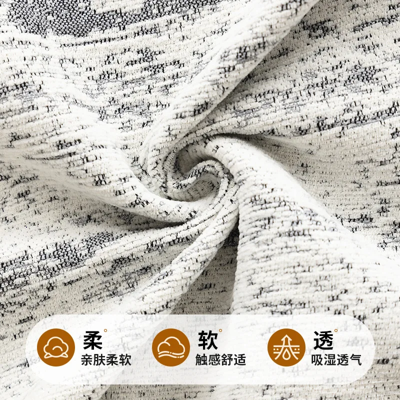 Simple Style Chenille Sofa Towel with Tassels Edge Sofa Cover Blanket Home Decoration Leisure Relax Beach Towel
