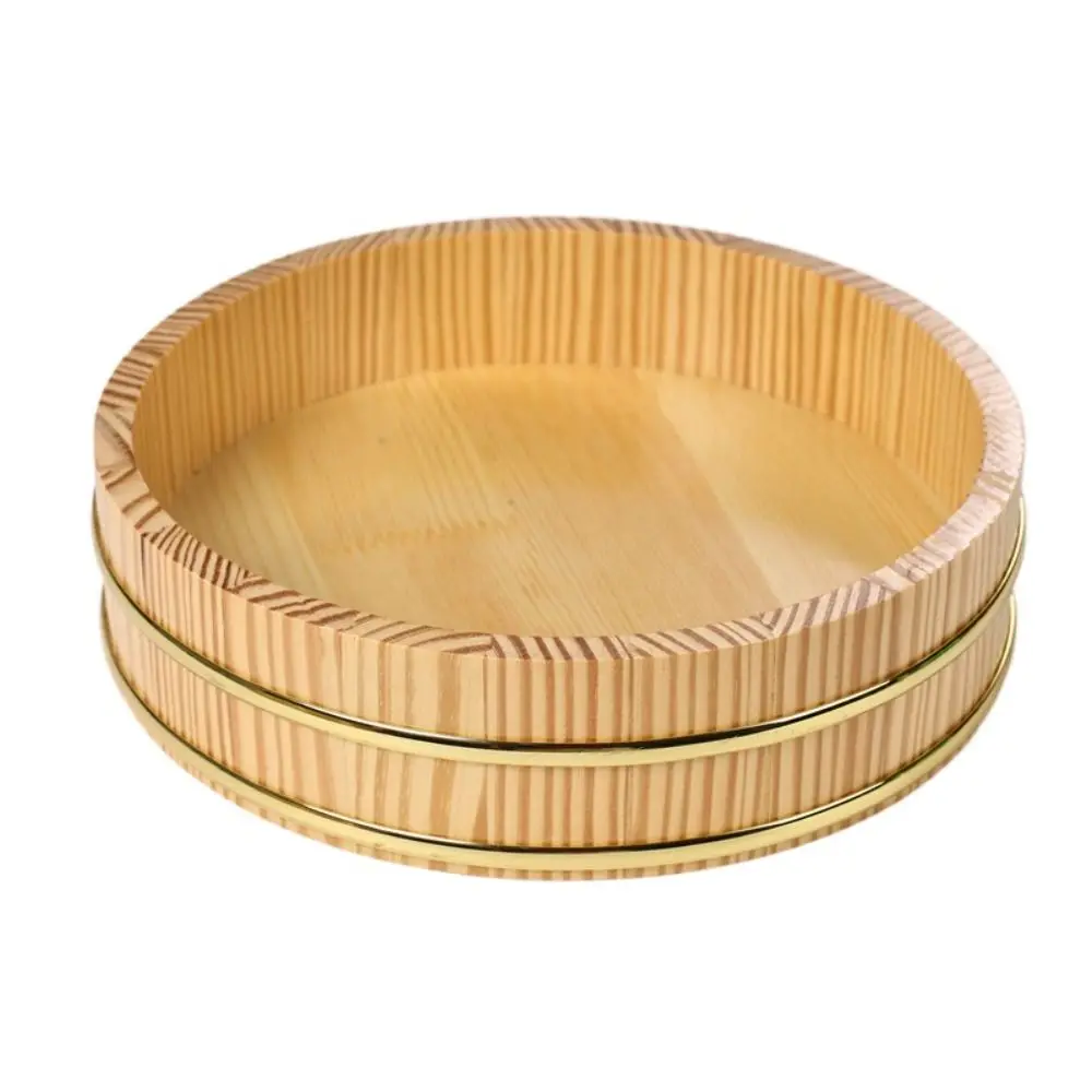 

Creative Rice Sushi Bowl Bucket Tub Rustic Exquisite Wood Box Reusable Multi-Function Japanese Steamer Barrel Food Serving