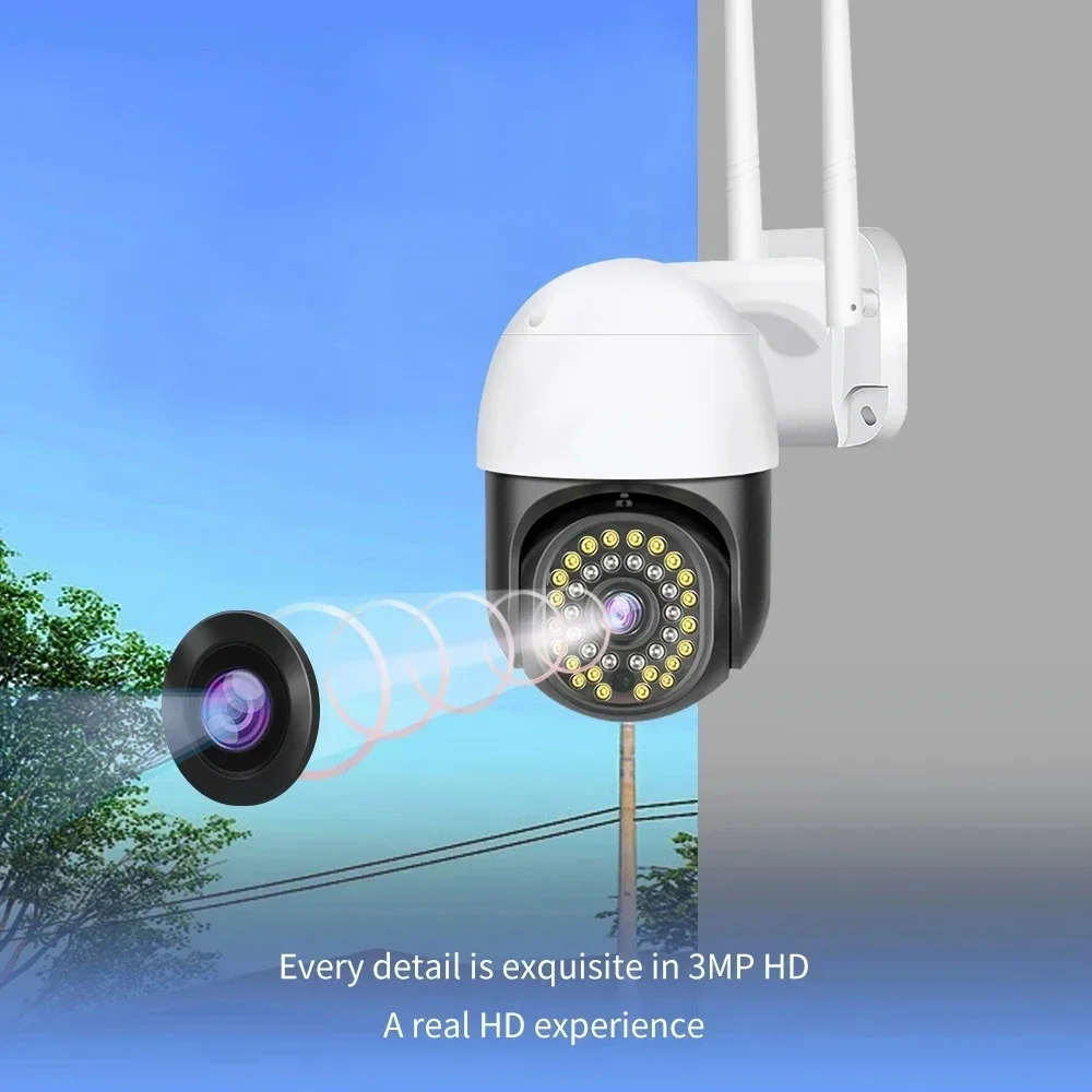 HONTUSEC Yoosee Wifi Camera 5MP Outdoor Waterproof Color Night Vision Security Camera System Auto Tracking Surveillance Cameras