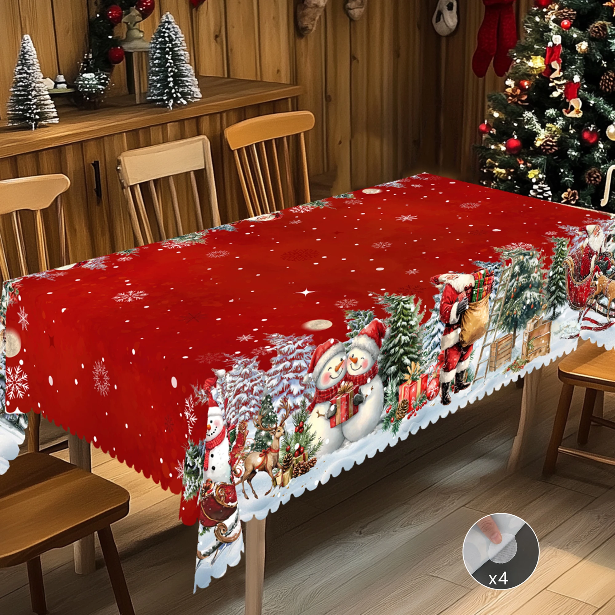 ผ้าปูโต๊ะพิมพ์ลายธีมคริสต์มาสส - Home Decor Theme บทวิจารณ์และราคา