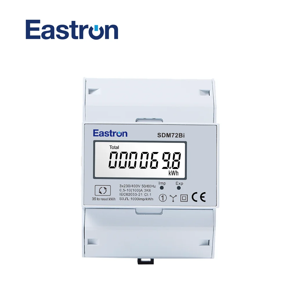 SDM72BI Three Phase Bi-directional Energy Meter for Renewable Energy , Solar PV Applications