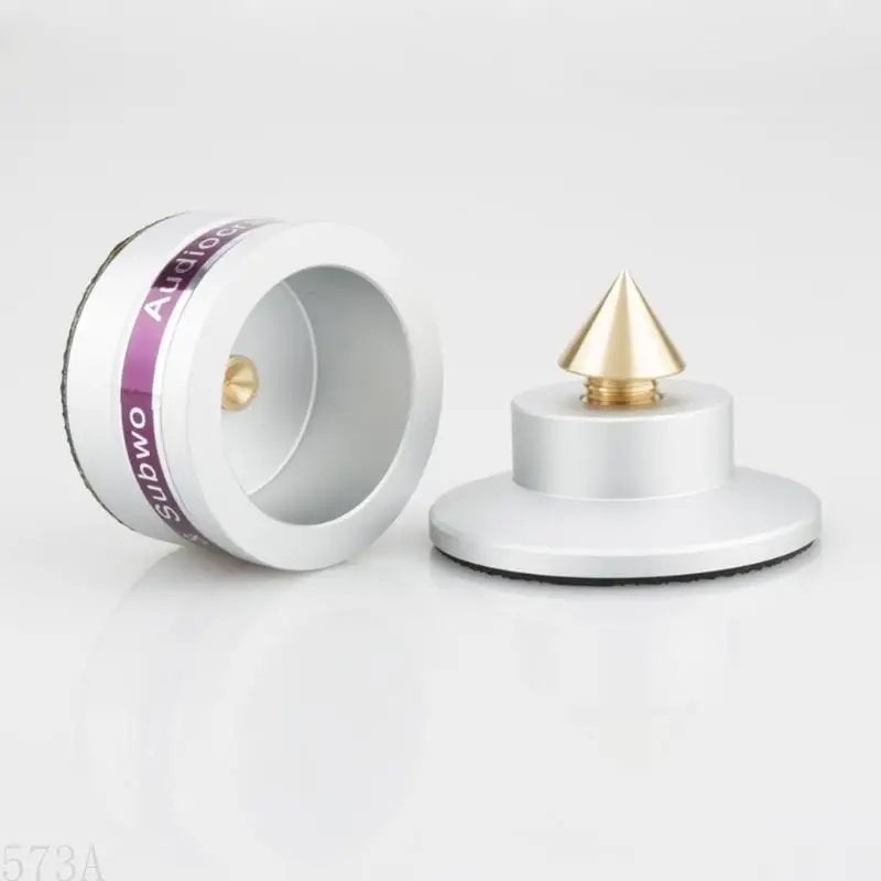 573A 4pcs منصات عزل الصدمات المقاوم للألومنيوم ، قدمين لاعب مكبر صوت Audiocrast IF03S/IF03B