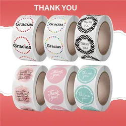 24 Styles Colorful Thanks Theme Spanish Gracias Thank You Sticker 1