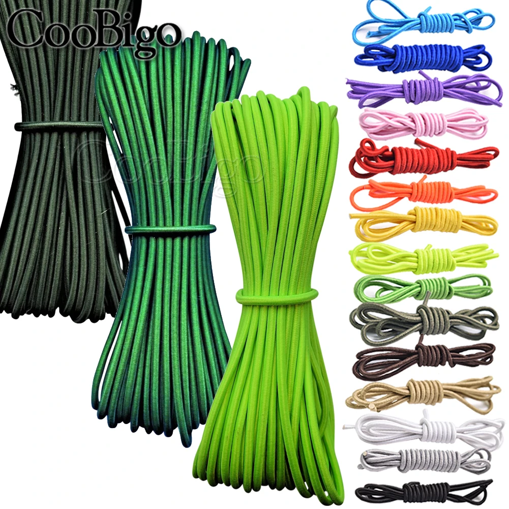 5Meters 3mm Colorful Single Core Round Elastic Band Rubber Rope Flexible Line Stretchable Cord DIY Craft Sewing Accessories