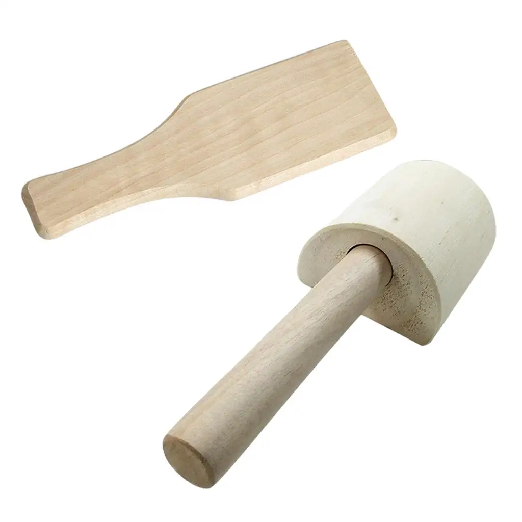Pottery Tools Wooden Paddle Clay Paddle Tool Smooth Finish Pottery Trimming Tool for Pottery Making