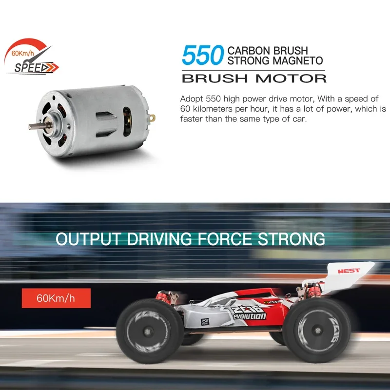 WLtoys 144001 60KM/H RC카 전문가용 1/14 전동 4x4 오프로드 무선 조종 자동차 드리프트 고속 레이싱카 장난감 어린이 선물